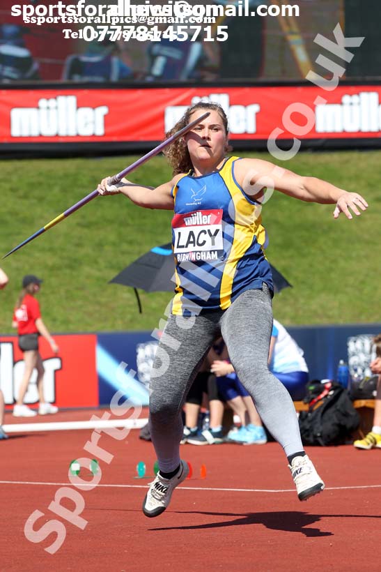 Womens javelin, 2019 Muller British Championships, Alexander Stadium, Birmingham. Photo: David T. Hewitson/Sports for All Pics